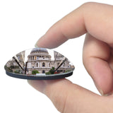 UK England London St.Paul's Cathedral 3D Fridge Magnet Crystal Glass