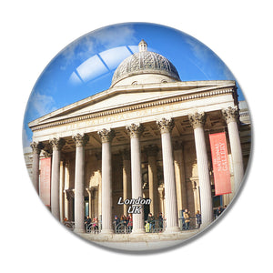 UK England London The British Museum 3D Fridge Magnet Crystal Glass