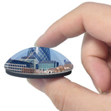 UK England London The Gherkin 3D Fridge Magnet Crystal Glass