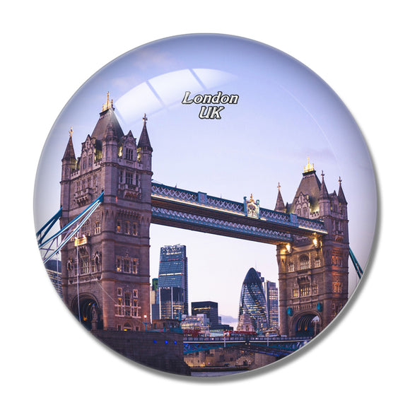 UK England London Tower Bridge 3D Fridge Magnet Crystal Glass