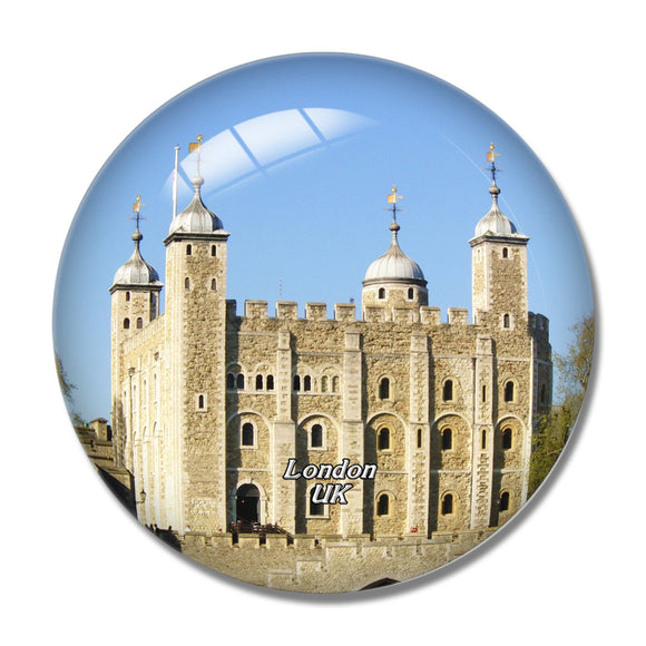 UK England London Tower of London 3D Fridge Magnet Crystal Glass