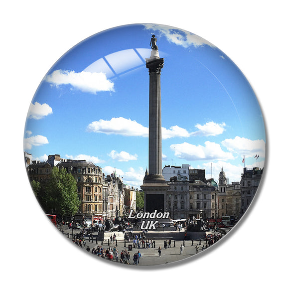 UK England London Trafalgar Square 3D Fridge Magnet Crystal Glass