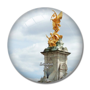 UK England London Victoria Memorial 3D Fridge Magnet Crystal Glass