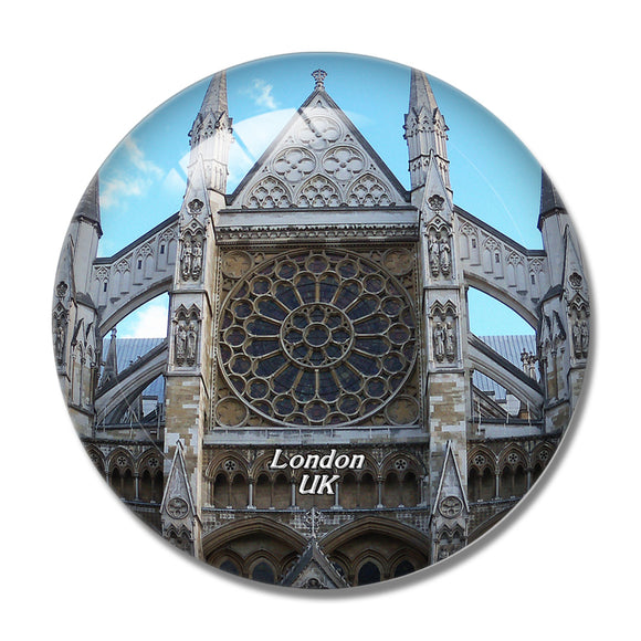 UK England London Westminster Abbey 3D Fridge Magnet Crystal Glass