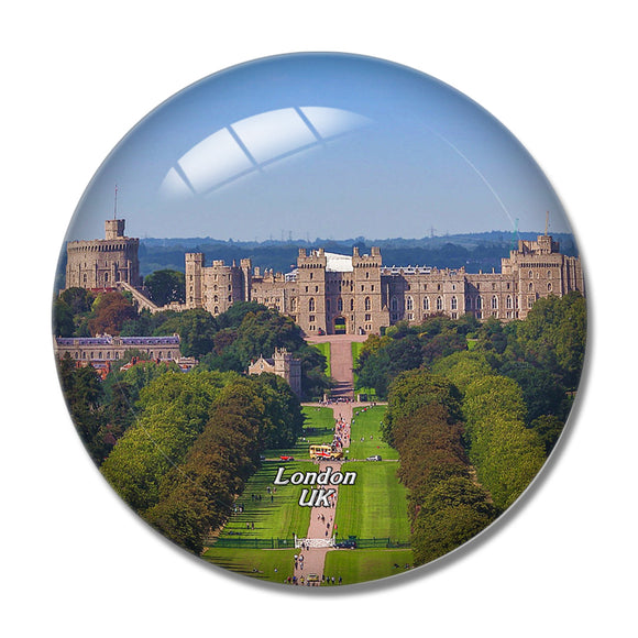 UK England London Windsor Castle 3D Fridge Magnet Crystal Glass