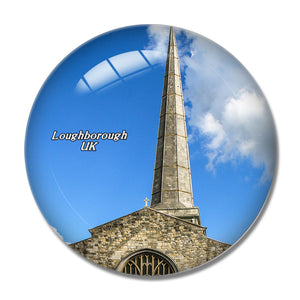 UK England Loughborough Church 3D Fridge Magnet Crystal Glass