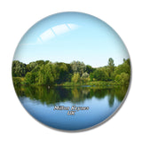 UK England Milton Keynes Lodge Lake 3D Fridge Magnet Crystal Glass
