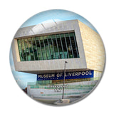 UK England Museum of Liverpool 3D Fridge Magnet Crystal Glass