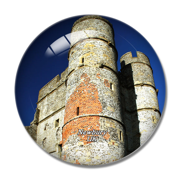 UK England Newbury Donnington Castle 3D Fridge Magnet Crystal Glass