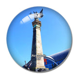 UK England Newcastle Grey's Monument 3D Fridge Magnet Crystal Glass