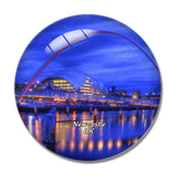 UK England Newcastle Millennium Bridge 3D Fridge Magnet Crystal Glass
