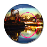 UK England Newcastle The Quayside 3D Fridge Magnet Crystal Glass