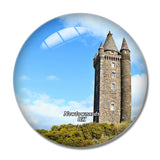 UK England Newtownards Scrabo Tower 3D Fridge Magnet Crystal Glass