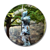 UK England Nottingham Robin Hood Statue 3D Fridge Magnet Crystal Glass