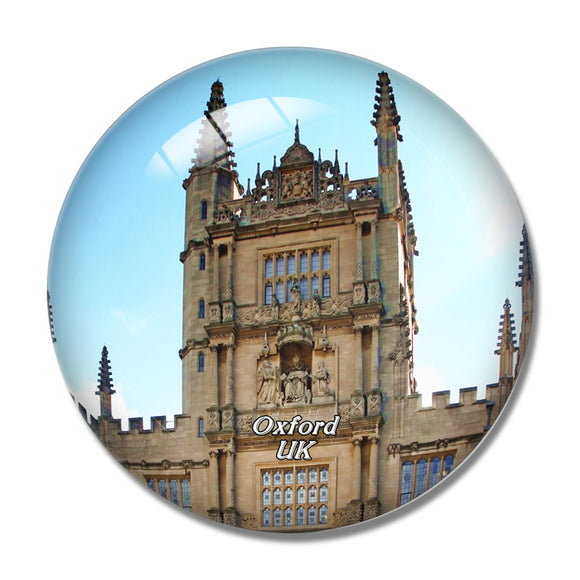 UK England Oxford Bodleian Library 3D Fridge Magnet Crystal Glass