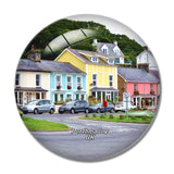 UK England Porthmadog Borth-Y-Gest Harbour 3D Fridge Magnet Crystal Glass