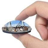 UK England Portsmouth HMS Victory 3D Fridge Magnet Crystal Glass