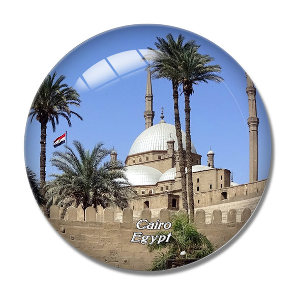 Egypt Cairo Citadel 3D Fridge Magnet Crystal Glass