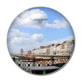 UK England Promenade Hastings Pier 3D Fridge Magnet Crystal Glass