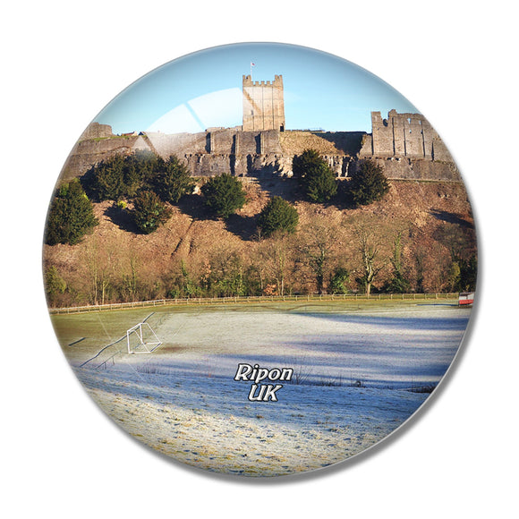 UK England Ripon Castle 3D Fridge Magnet Crystal Glass