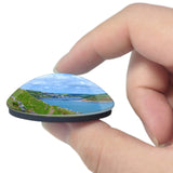 UK England Salcombe River 3D Fridge Magnet Crystal Glass