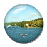 UK England Salcombe 3D Fridge Magnet Crystal Glass