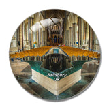 UK England Salisbury Church Cathedral 3D Fridge Magnet Crystal Glass