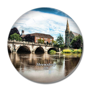 UK England Shrewsbury Bridge 3D Fridge Magnet Crystal Glass