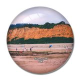 UK England Sidmouth Devon Beach 3D Fridge Magnet Crystal Glass