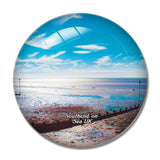 UK England Southend-on-Sea Shoebury Common Beach 3D Fridge Magnet Crystal Glass
