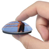 UK England Southport Crosby Beach Statue 3D Fridge Magnet Crystal Glass