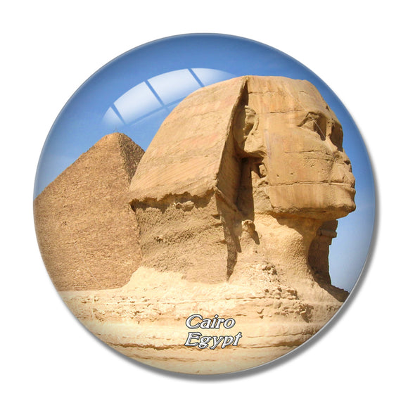 Egypt Great Sphinx of Giza Cairo 3D Fridge Magnet Crystal Glass