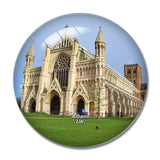 UK England St Albans Cathedral 3D Fridge Magnet Crystal Glass