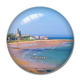 UK England St Andrews Beach 3D Fridge Magnet Crystal Glass
