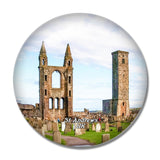 UK England St Andrews Cathedral 3D Fridge Magnet Crystal Glass