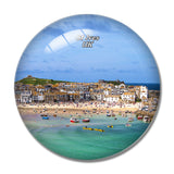 UK England St Ives Cornwall Port 3D Fridge Magnet Crystal Glass