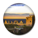 UK England Stonehaven Dunnottar Castle 3D Fridge Magnet Crystal Glass