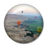 Egypt Luxor Hot Air Balloon 3D Fridge Magnet Crystal Glass