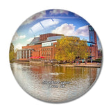 UK England Stratford-upon-Avon Royal Shakespeare Theatre 3D Fridge Magnet Crystal Glass