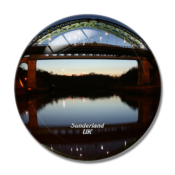 UK England Sunderland Bridge 3D Fridge Magnet Crystal Glass