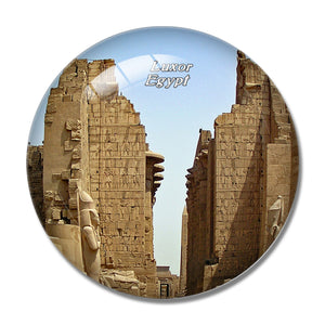 Egypt Luxor Temple 3D Fridge Magnet Crystal Glass