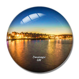 UK England Swanage Bay 3D Fridge Magnet Crystal Glass