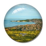 UK England Swanage Bay View 3D Fridge Magnet Crystal Glass