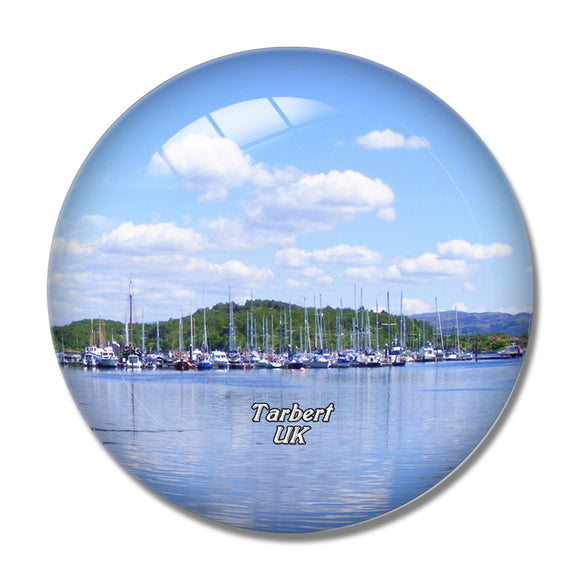 UK England Tarbert Loch 3D Fridge Magnet Crystal Glass