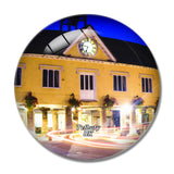 UK England Tetbury Town Hall 3D Fridge Magnet Crystal Glass