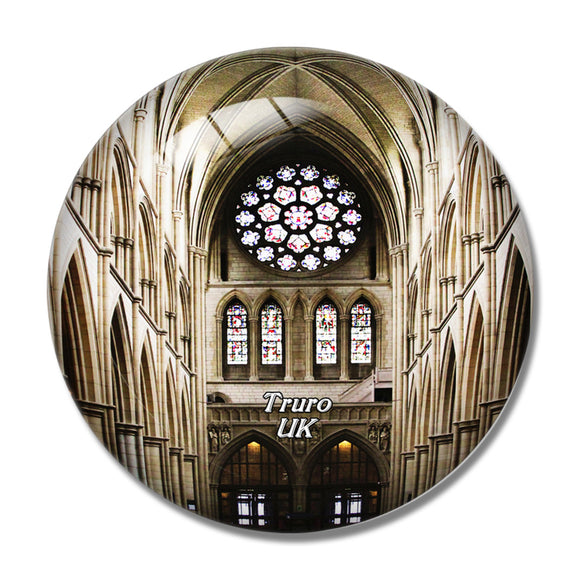 UK England Truro Cathedral 3D Fridge Magnet Crystal Glass