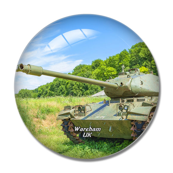 UK England Wareham The Tank Museum 3D Fridge Magnet Crystal Glass