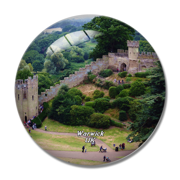 UK England Warwick Castle 3D Fridge Magnet Crystal Glass