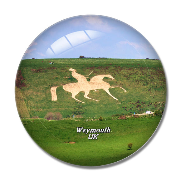 UK England Weymouth Horse 3D Fridge Magnet Crystal Glass