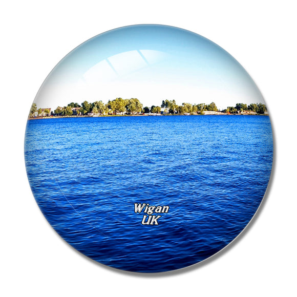 UK England Wigan Worthington Lakes 3D Fridge Magnet Crystal Glass